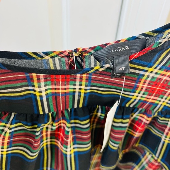 NWT Stunning J.crew Plaid Ruffle Women's size 4 Blouse - Picture 10 of 10